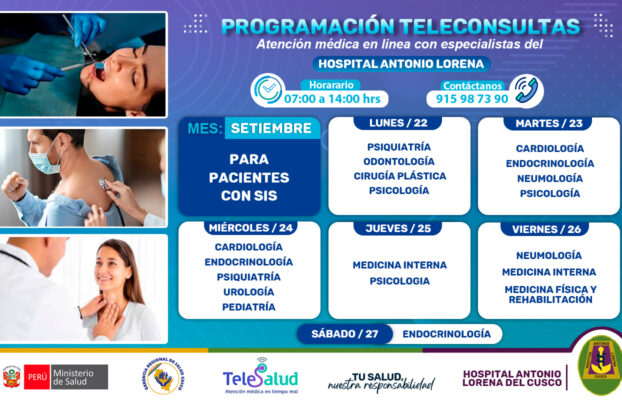 ¡𝗣𝗥𝗢𝗚𝗥𝗔𝗠𝗔 𝗧𝗨 𝗧𝗘𝗟𝗘𝗖𝗢𝗡𝗦𝗨𝗟𝗧𝗔 𝗖𝗢𝗡 𝗟𝗢𝗦 𝗘𝗦𝗣𝗘𝗖𝗜𝗔𝗟𝗜𝗦𝗧𝗔𝗦 𝗗𝗘𝗟 𝗛𝗢𝗦𝗣𝗜𝗧𝗔𝗟 𝗔𝗡𝗧𝗢𝗡𝗜𝗢 𝗟𝗢𝗥𝗘𝗡𝗔!