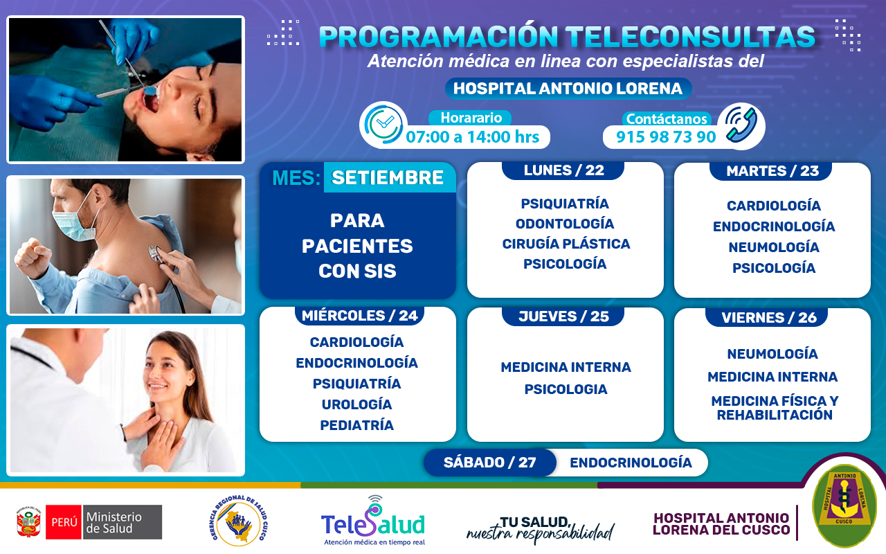 ¡𝗣𝗥𝗢𝗚𝗥𝗔𝗠𝗔 𝗧𝗨 𝗧𝗘𝗟𝗘𝗖𝗢𝗡𝗦𝗨𝗟𝗧𝗔 𝗖𝗢𝗡 𝗟𝗢𝗦 𝗘𝗦𝗣𝗘𝗖𝗜𝗔𝗟𝗜𝗦𝗧𝗔𝗦 𝗗𝗘𝗟 𝗛𝗢𝗦𝗣𝗜𝗧𝗔𝗟 𝗔𝗡𝗧𝗢𝗡𝗜𝗢 𝗟𝗢𝗥𝗘𝗡𝗔!